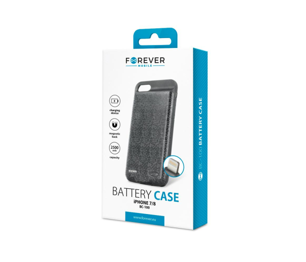 Etui Battery Case 2500 mAh do iPhone 7/8 czarne - 1390366 - zdjęcie 3